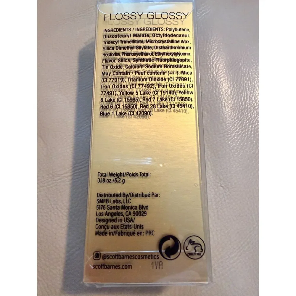 NIB Scott Barnes Flossy Glossy Lip Gloss in Hey Sis